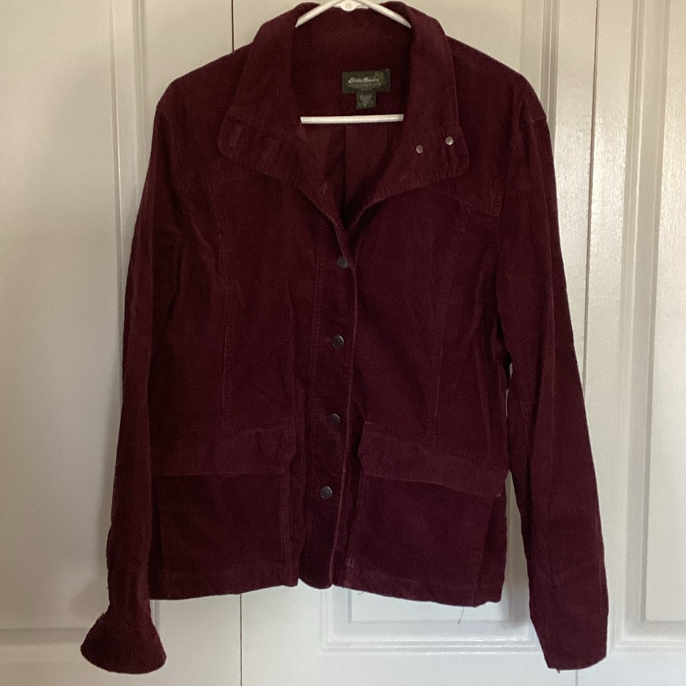 Eddie Bauer Corduroy Jacket in Deep Burgundy